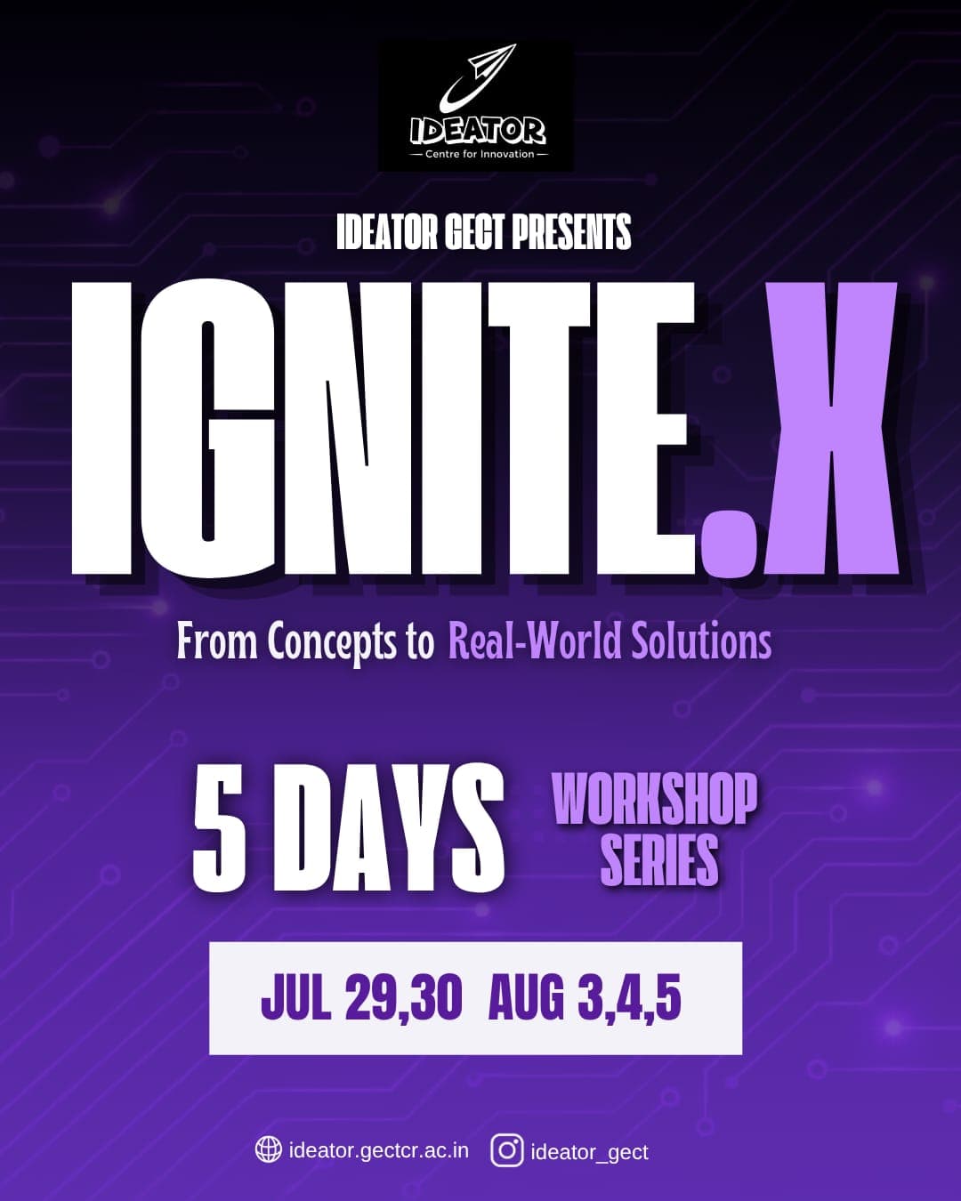 IGNITE.X Workshop Series